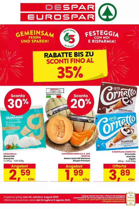 Sconti fino al 35%
