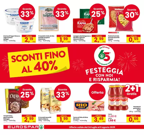 Sconti fino al 35%
