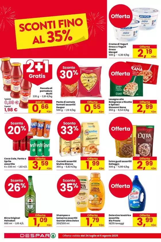 Sconti fino al 35%