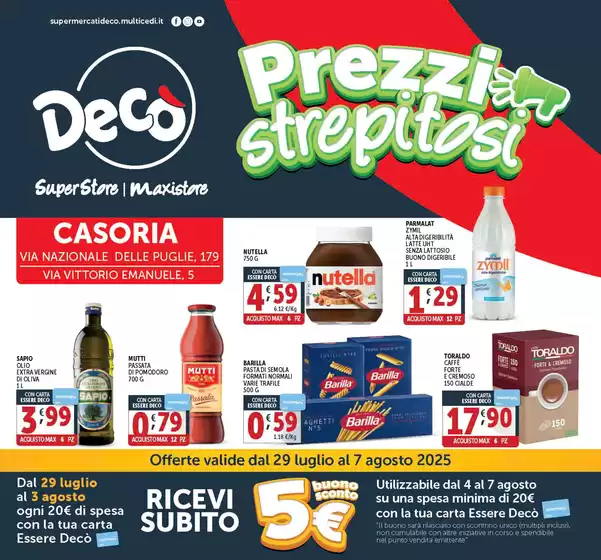 Prezzi strepitosi