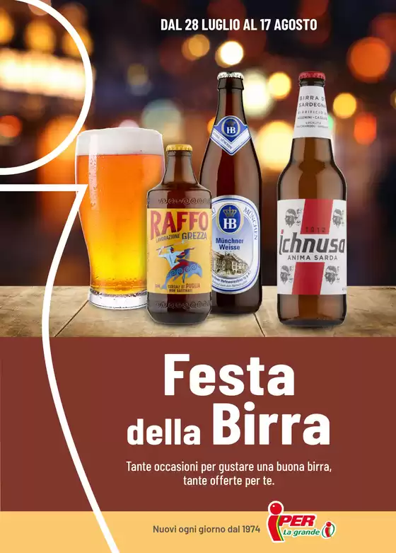 Volantino Iper La grande i a Altofonte | Festa della birra | 2025-07-28T00:00:00.000Z - 2025-08-17T00:00:00.000Z