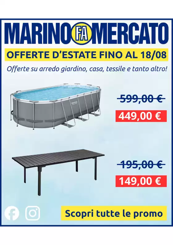 Volantino Marino Fa Mercato a Domodossola | Offerte d'estate | 2025-07-22T00:00:00.000Z - 2025-08-17T00:00:00.000Z