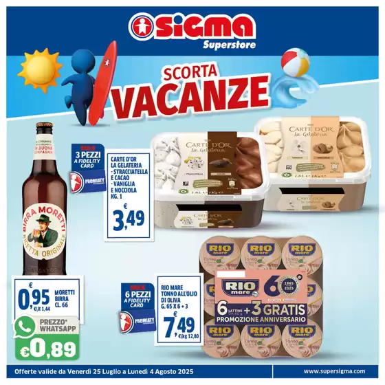 SCORTA VACANZE