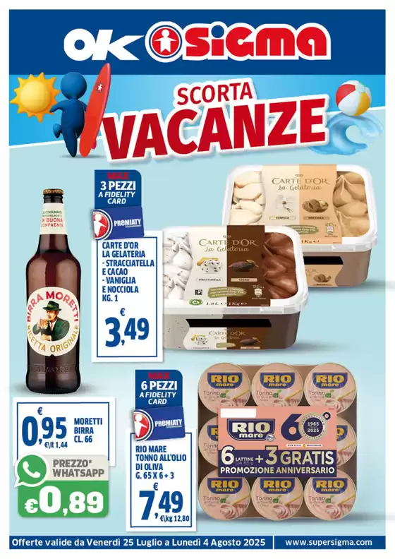 SCORTA VACANZE