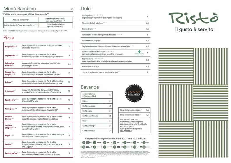 Volantino Ristò a Medesano | Menu estivo 2025 | 2025-07-25T00:00:00.000Z - 2025-08-31T00:00:00.000Z