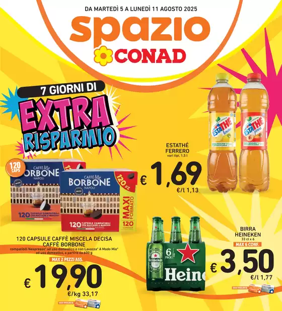 Volantino Spazio Conad a Crosia | 7 Giorni di Extra Risparmio | 2025-08-05T00:00:00.000Z - 2025-08-11T00:00:00.000Z
