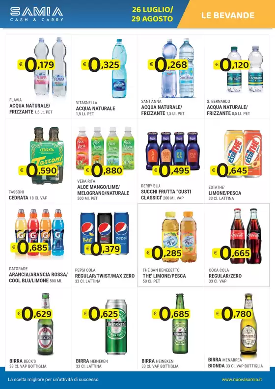 Dal 26 luglio al 29 agosto