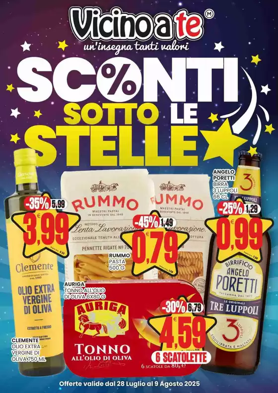 Sconti sotto le stelle