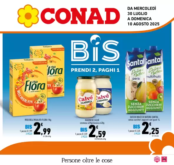 Volantino Conad a Acquedolci | Bis | 2025-07-30T00:00:00.000Z - 2025-08-10T00:00:00.000Z