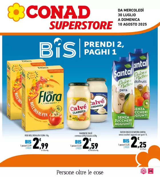 Volantino Conad Superstore a Messina | Bis | 2025-07-30T00:00:00.000Z - 2025-08-10T00:00:00.000Z