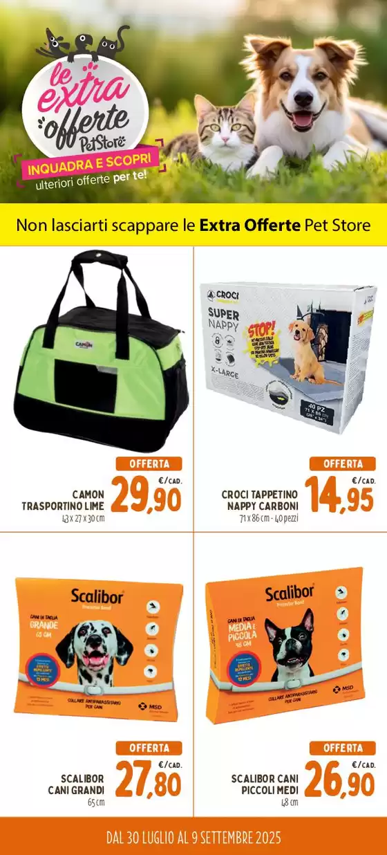 Volantino Pet Store Conad | Le Extra Offerte Petstore | 2025-07-30T00:00:00.000Z - 2025-09-09T00:00:00.000Z