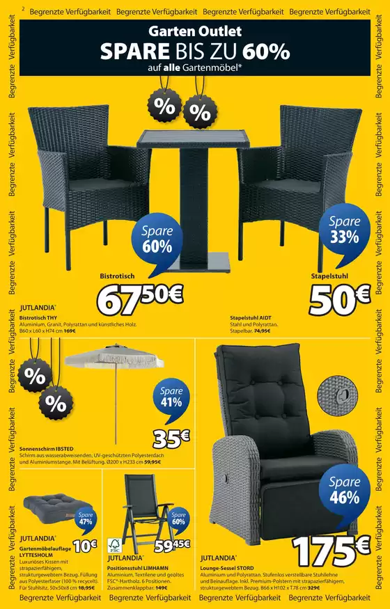 SPARE BIS ZU 60%