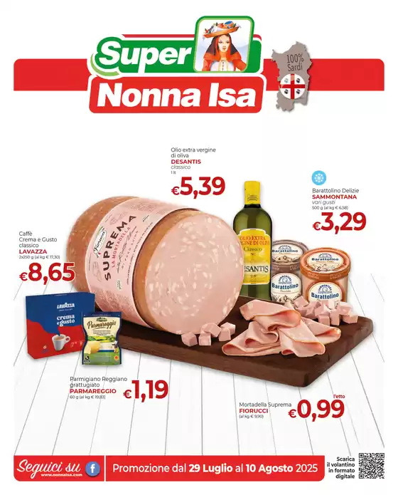 Promozione dal 29 Luglio al 10 Agosto 2025