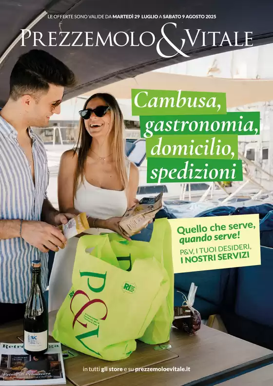 Cambusa, gastronomia, domicilio, spedizioni
