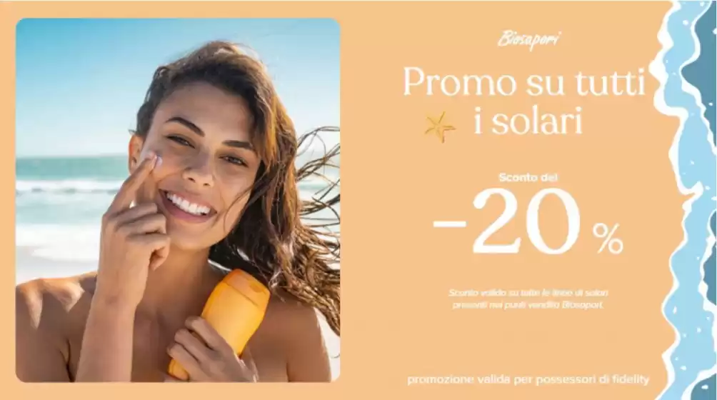 PROMOZIONE SU TUTTA LA LINEA DI SOLARI