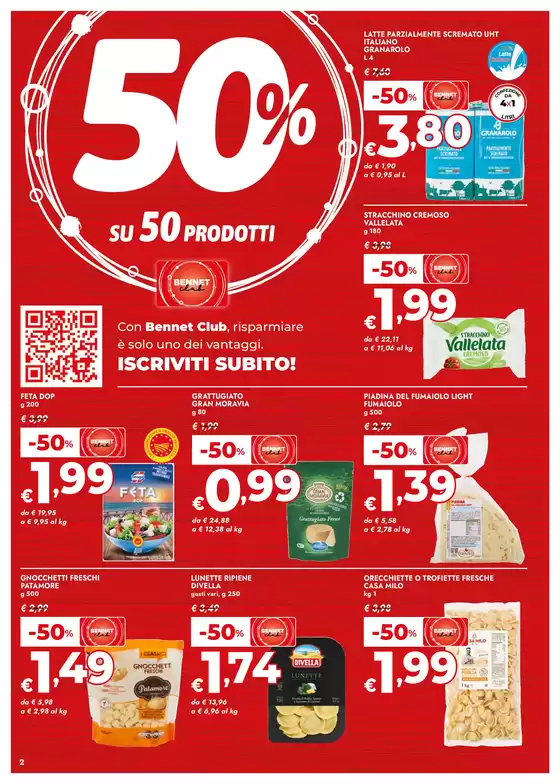 50% su 50 prodotti 