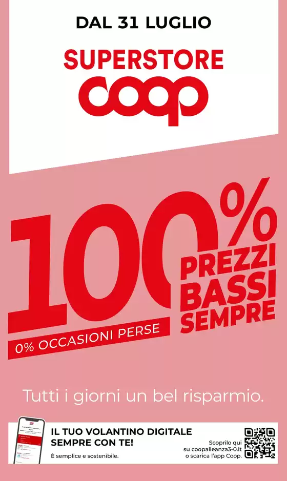 100% prezzi bassi sempre