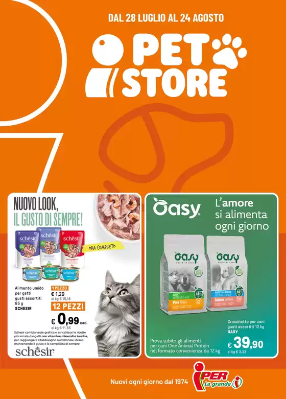 Volantino Iper La grande i a Ploaghe | i Pet store | 2025-07-28T00:00:00.000Z - 2025-08-24T00:00:00.000Z