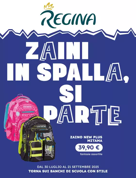 Zaini in spalla, si parte