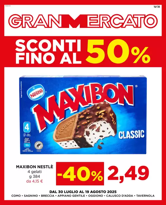 Sconti fino al 50%