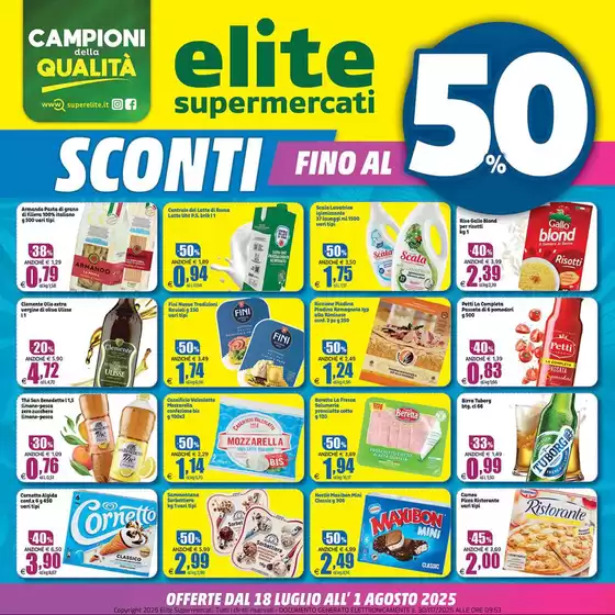 Sconti fino al 50%