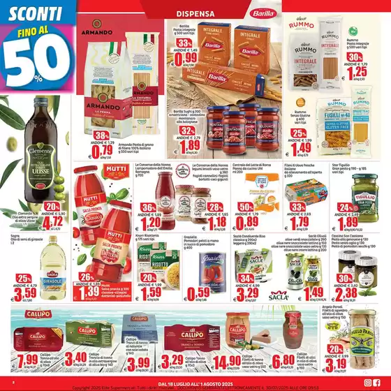 Sconti fino al 50%
