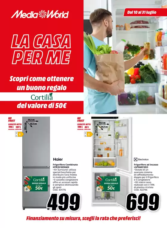 Volantino MediaWorld a Lecce | La casa per me | 2025-07-10T00:00:00.000Z - 2025-07-31T00:00:00.000Z