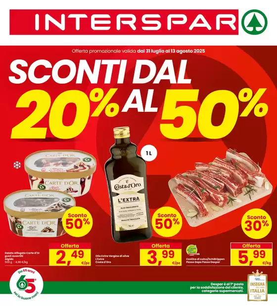 Sconti dal 20% al 50%