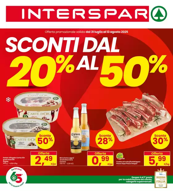 Sconti dal 20% al 50%