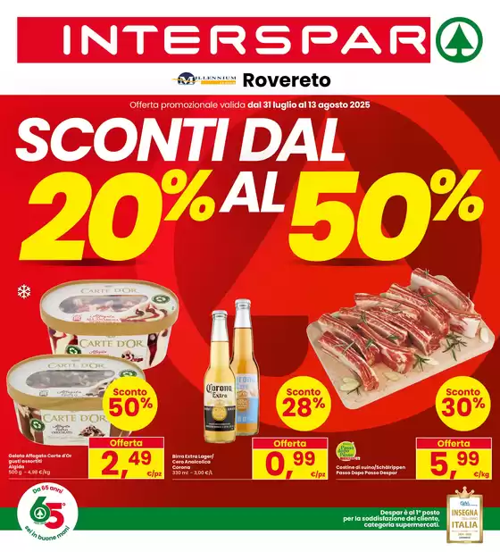 Sconti dal 20% al 50%