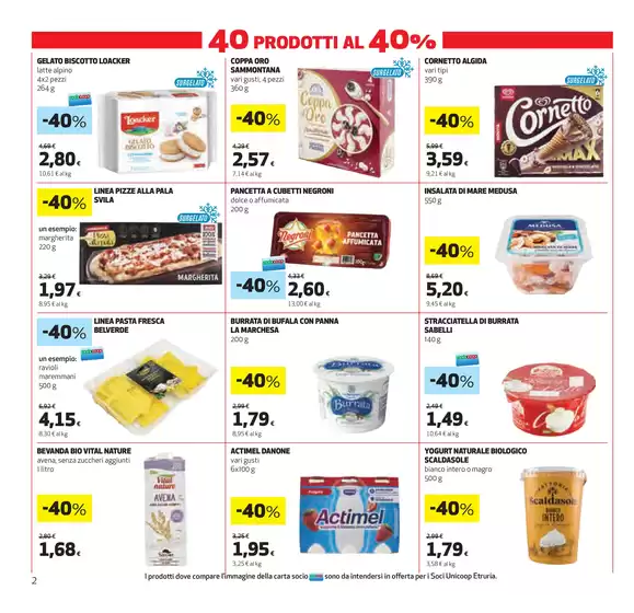 40 PRODOTTI AL 40%