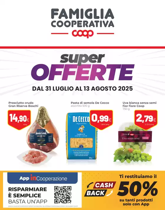 Volantino Coop a Formia | Super offerte | 2025-07-31T00:00:00.000Z - 2025-08-13T00:00:00.000Z