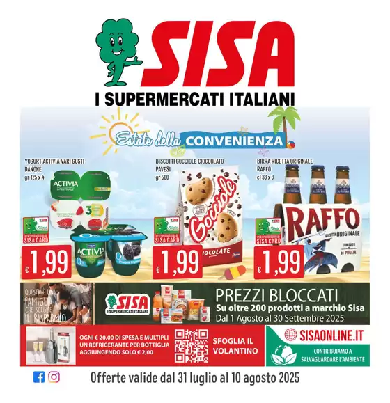 Volantino Sisa a Formia | Estate della convenienza | 2025-07-31T00:00:00.000Z - 2025-08-10T00:00:00.000Z