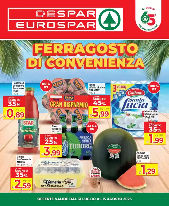 Volantino Despar a Como | Ferragosto di convenienza | 2025-07-31T00:00:00.000Z - 2025-08-15T00:00:00.000Z