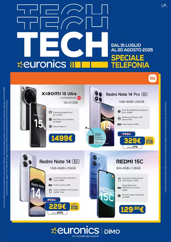 Volantino Euronics a Sassari | SPECIALE TELEFONIA | 2025-07-31T00:00:00.000Z - 2025-08-20T00:00:00.000Z