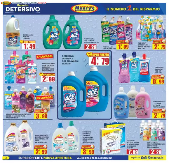 DAL 2 AL 16 AGOSTO 2025