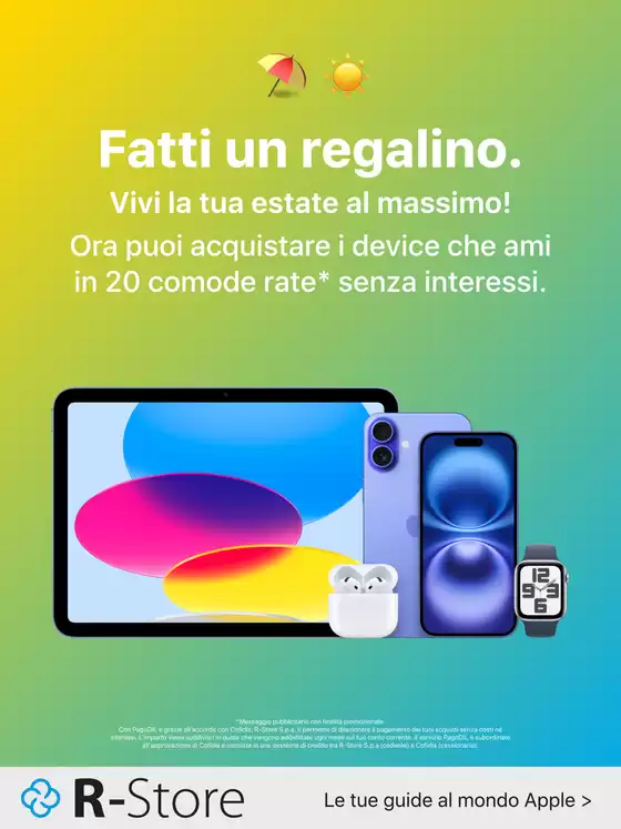 Volantino Juice – Apple Premium Partner a Poggibonsi | Fatti un regalino | 2025-08-01T00:00:00.000Z - 2025-08-17T00:00:00.000Z