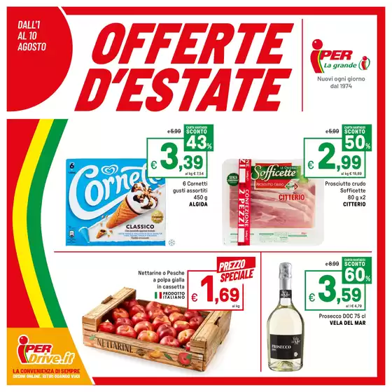 Volantino Iper La grande i a Favara | Offerte d'estate | 2025-08-01T00:00:00.000Z - 2025-08-10T00:00:00.000Z