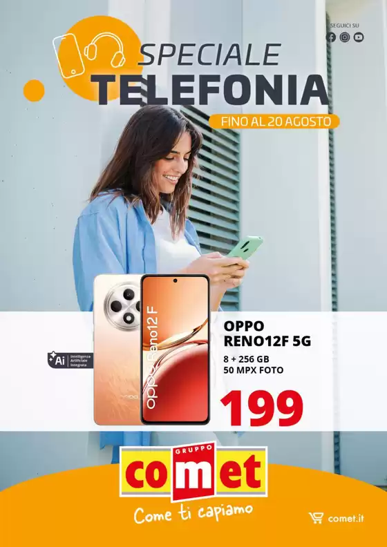 Volantino Comet a Lugo | Speciale Telefonia! | 2025-08-01T00:00:00.000Z - 2025-08-20T00:00:00.000Z