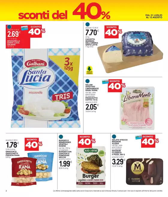 Sconti del 40%
