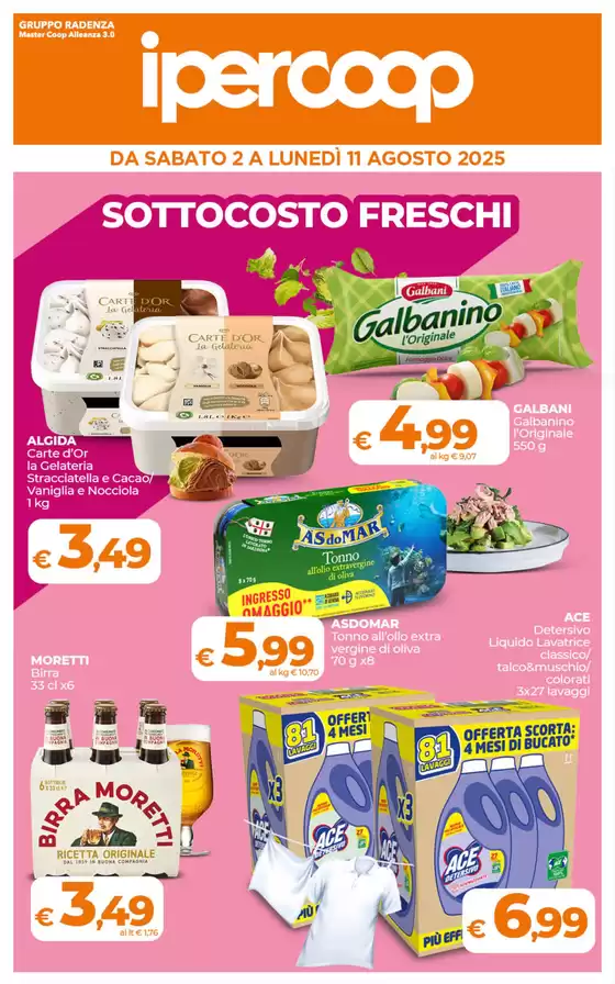 Sottocosto freschi
