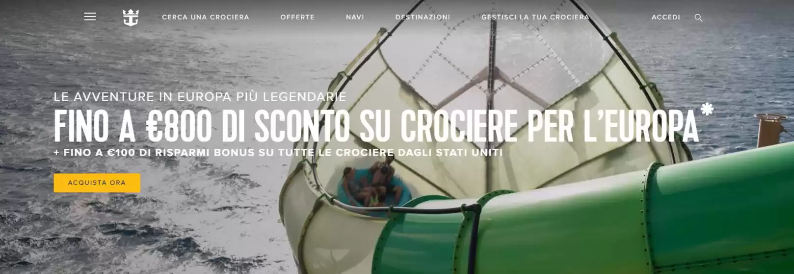 Fino a 800€ di sconto su crociere