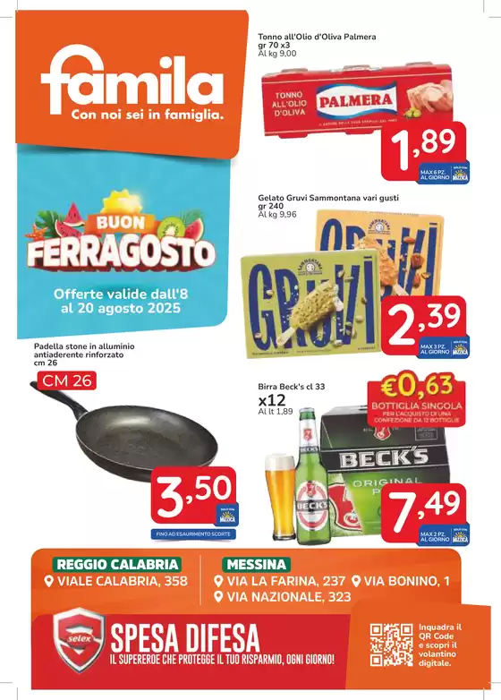Volantino Famila Superstore a Cogorno | Buon Ferragosto | 2025-08-08T00:00:00.000Z - 2025-08-20T00:00:00.000Z