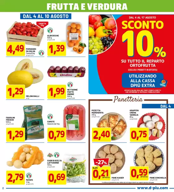 Tanti prodotti da 0.50 euro a 3.00 euro