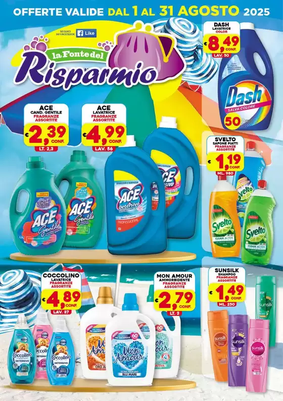 Offerte valide dal 1 al 31 agosto