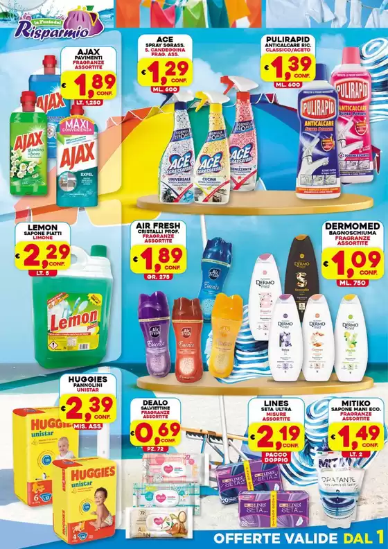 Offerte valide dal 1 al 31 agosto