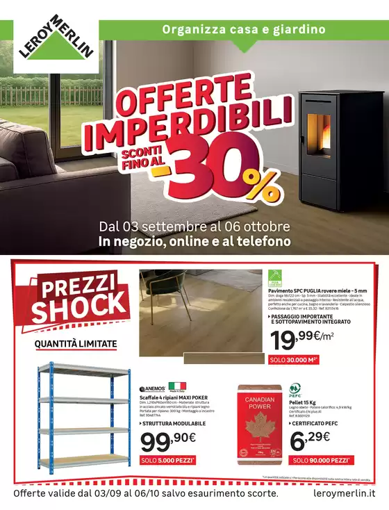 Volantino Leroy Merlin | Offerte imperdibili da Leroy Merlin! | 2025-09-03T00:00:00.000Z - 2025-10-06T00:00:00.000Z