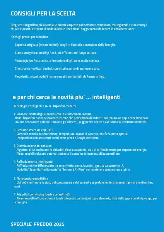Specaile Freddo 2025