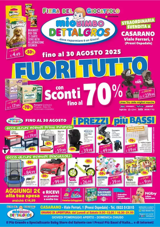Fuori tutto con Sconti 70%