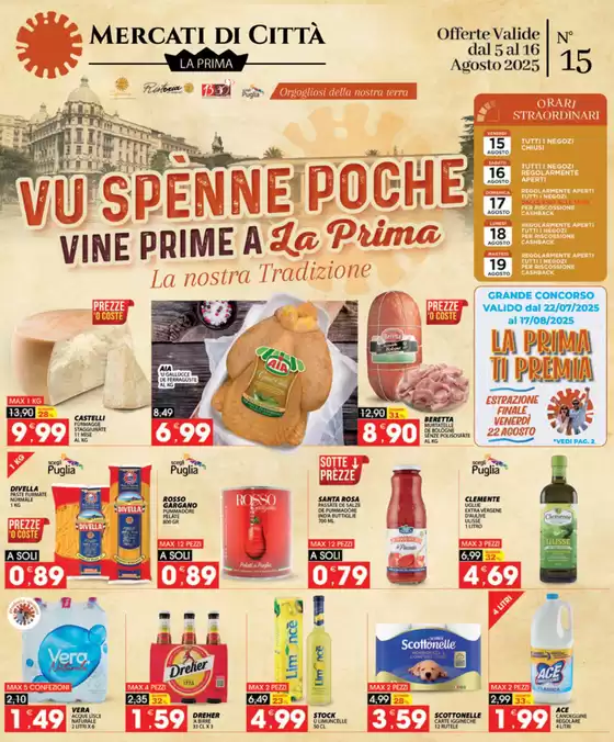 Vu spenne poche vine prime a la prima